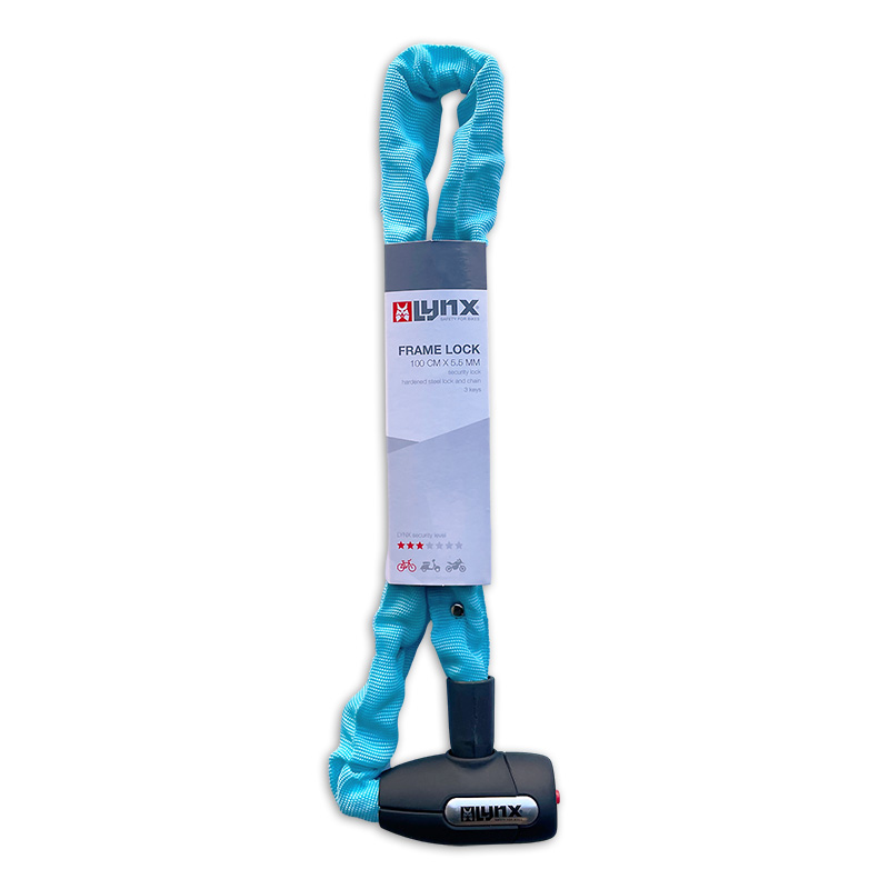 410122.BLU LYNX Kettenschloss Cityline M 85 85 cm x 5.5 mm